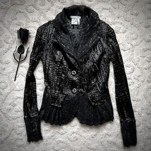 Alberto Makali Lace All Black Jacket small